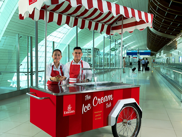 Image- Emirates complimentary ice cream service