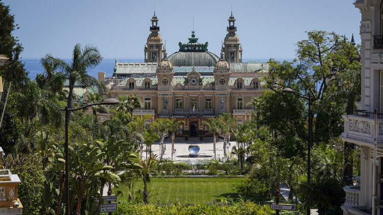 Outside Garden Area of Casino De Monte Carlo
