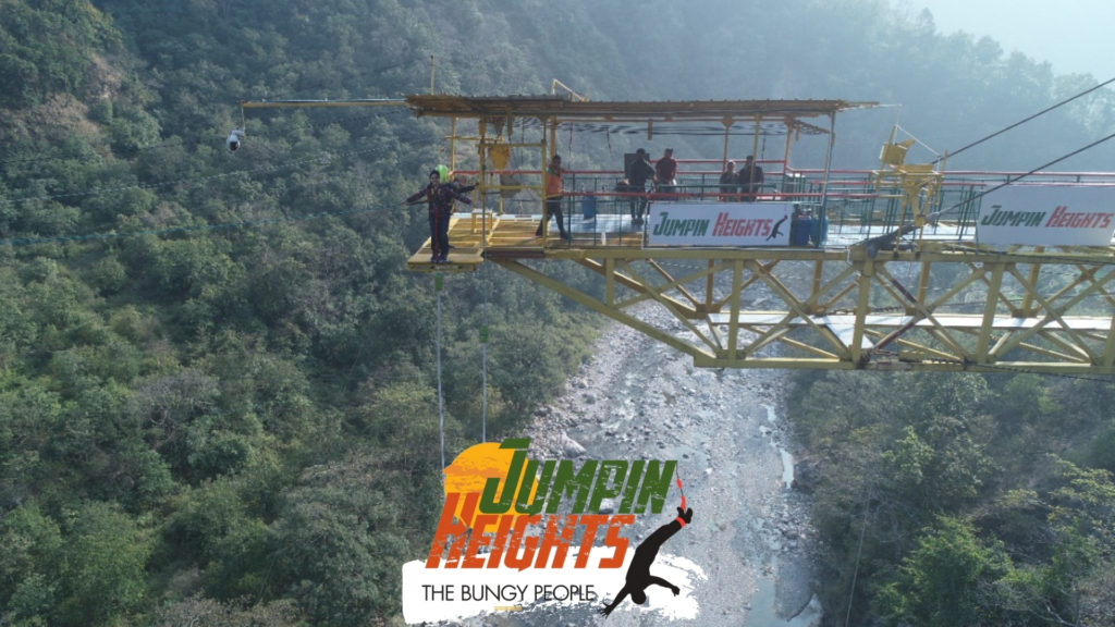 At Rishikesh, Jumpin Heights completes 1,00,000 jumps, setting a new record for adventure tourism in the country.
