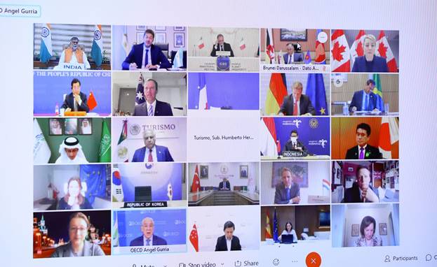 Union Minister of State for Tourism & Culture (I/c) Shri Prahlad Singh Patel virtually participates in G20 Tourism Ministers' Meeting held in Italy