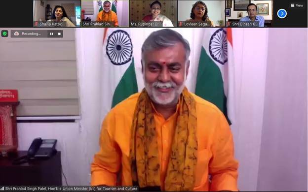 On the occasion of World Heritage Day 2021, Shri Prahlad Singh Patel gives a webinar titled "India's Heritage: Powering Tourism."