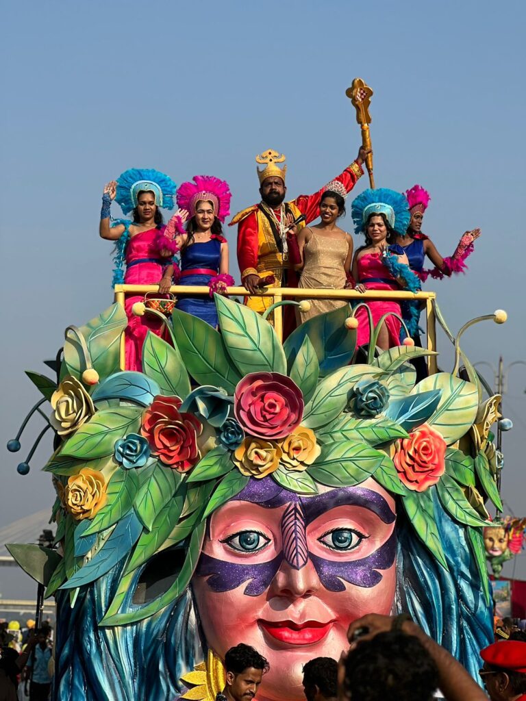 VIVA Carnival 2023 Commences at Panaji: Hon. Chief Minister Pramod Sawant flags off the parade.
