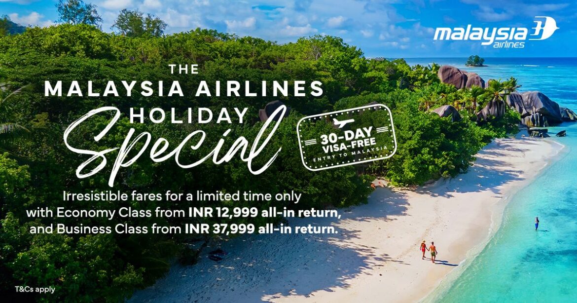 Malaysia Airlines Extends Holiday Special Sale for Passengers from Amritsar, Ahmedabad, and Trivandrum