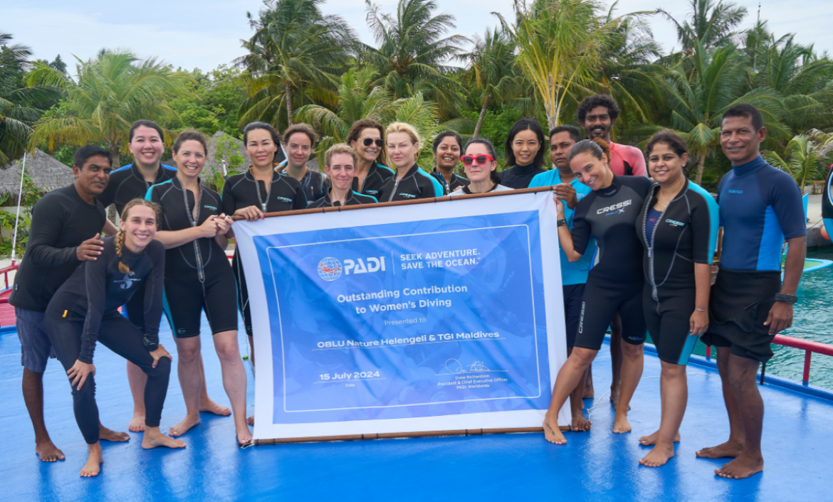 Maldives Dive Resort Honored with PADI "Outstanding Contribution to Women’s Diving" Award