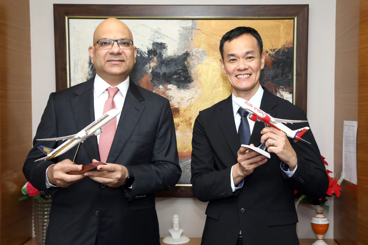 Air India and Singapore Airlines Deepen Partnership with 51 New Codeshare Destinations