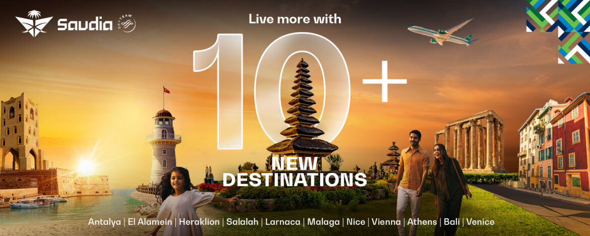 Saudia Expands Global Network with Over 10 New Destinations for 2025
