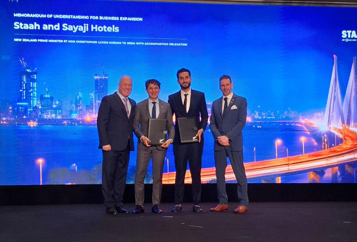 STAAH Partners with Sayaji Hotels in MoU Signing with New Zealand PM
