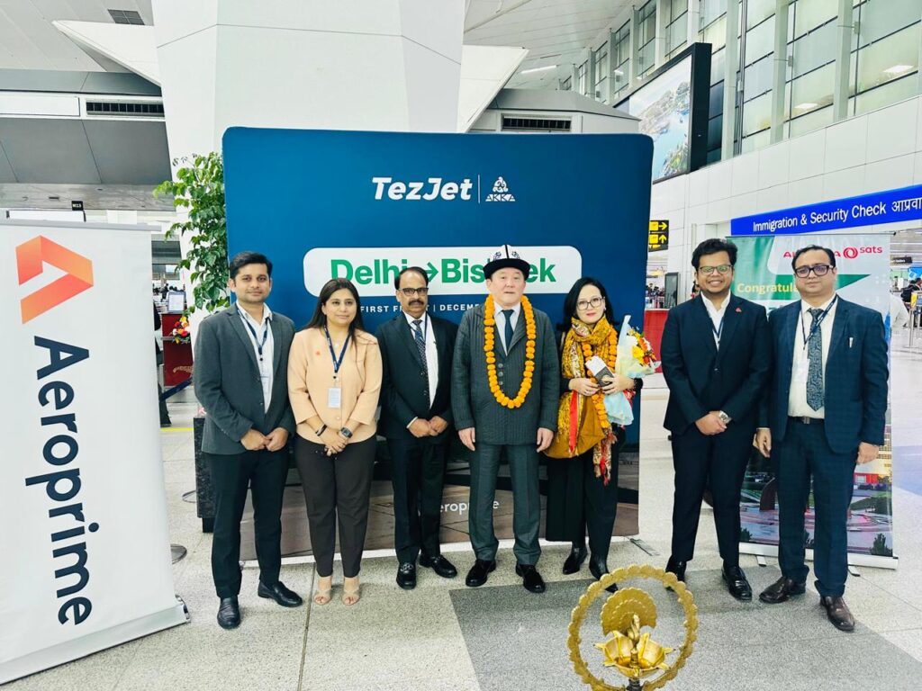 TezJet’s Direct Delhi–Bishkek Flights Take Off, Strengthening India–Kyrgyzstan Air Connectivity