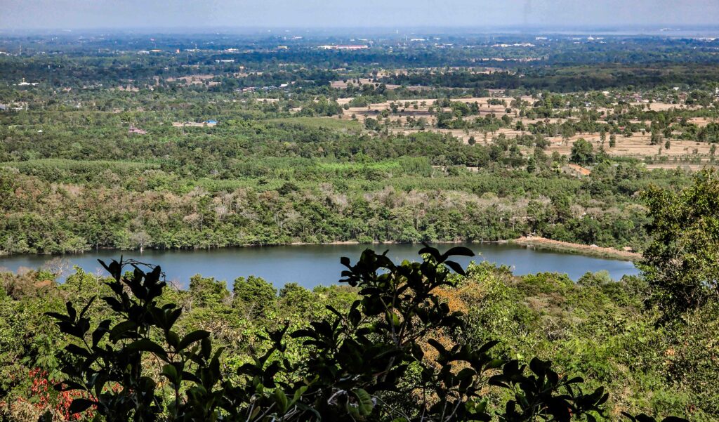 View of Sakon Nakhon from Wat Tham Pha Daen