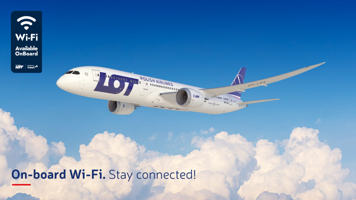 LOT Polish Airlines unveils first Dreamliner with Wi-Fi on board