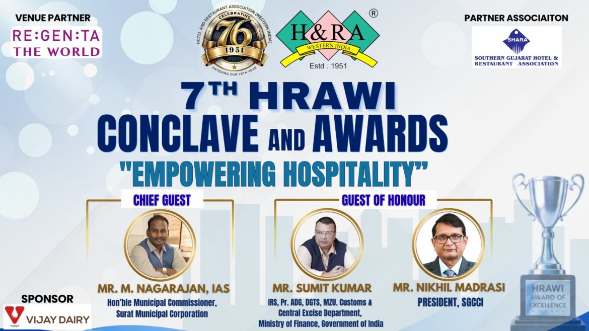 HRAWI To Host 7th Conclave & Awards For 'Empowering Hospitality' In Surat