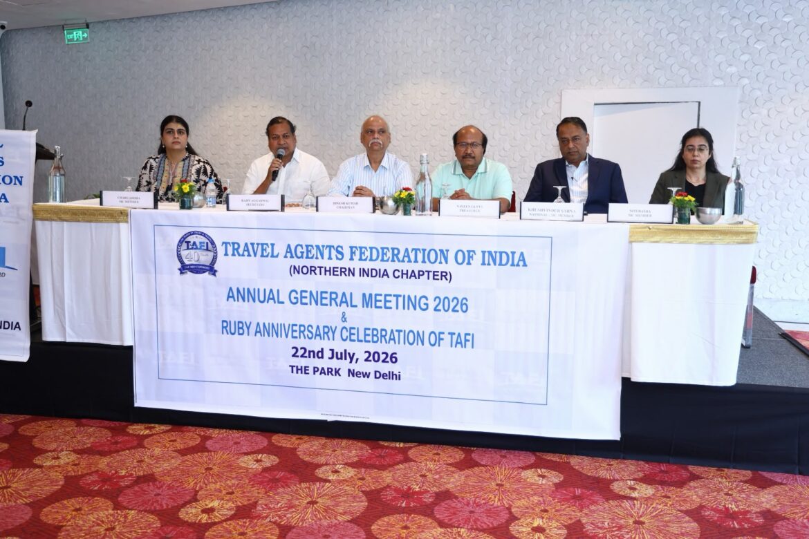 Annual General Meeting 2026 of the Northern India Chapter of the Travel Agents Federation of India was held on 22nd July 2026 at The Park, New Delhi