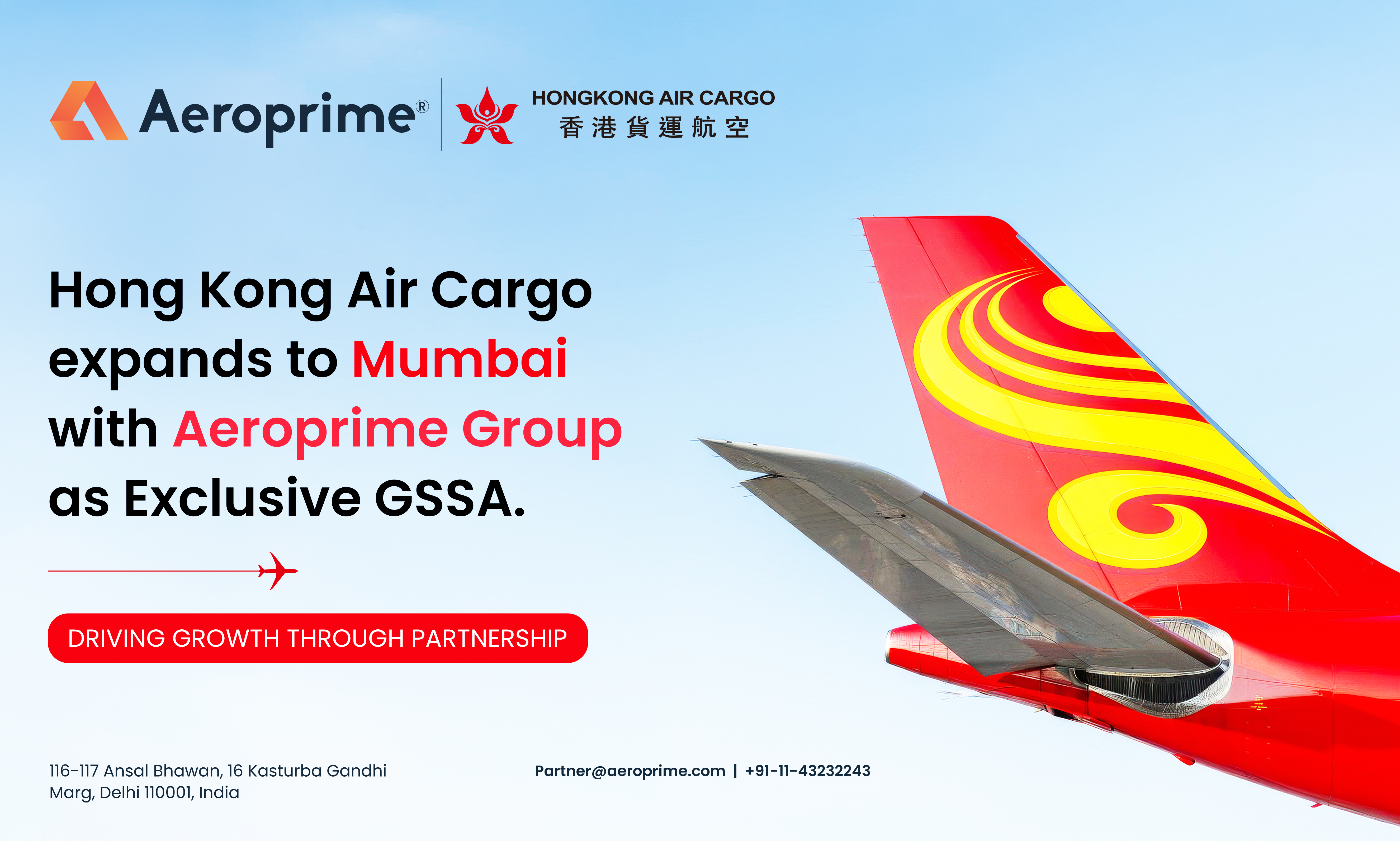 Hong Kong Air Cargo Launches Freighter Service from Mumbai with Aeroprime Group 6 Hong Kong Air Cargo Launches Freighter Service from Mumbai with Aeroprime Group