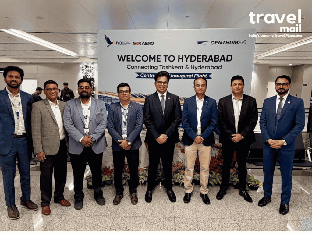 Centrum Air Hyderabad Tashkent Flights Begin: Twice Weekly 7 Centrum Air launch ceremony for Hyderabad Tashkent flights at Hyderabad International Airport